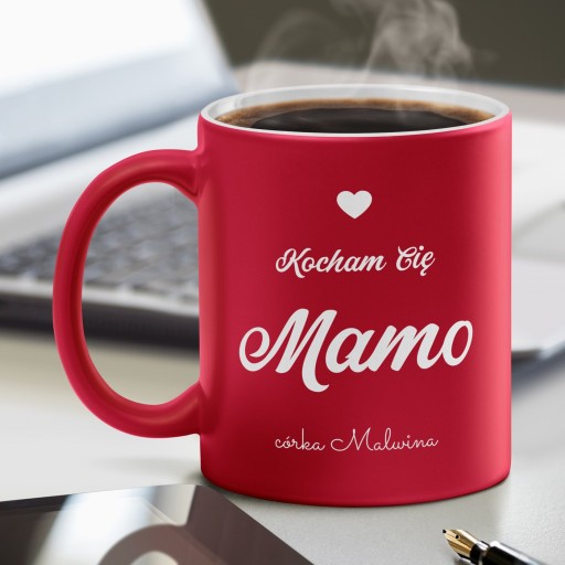 Darček ku Dňu matiek, keramický hrnček s menom, prispôsobený pre mamu