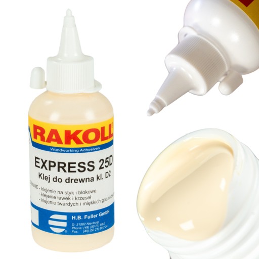 RAKOLL expresné lepidlo 25D 0,125kg 125g tvrdé drevo Wikol D2 žlté sil.
