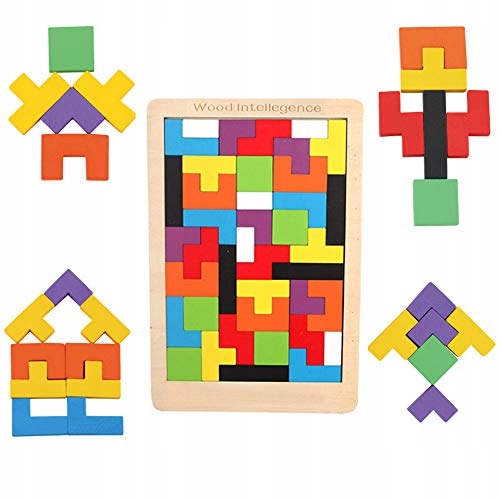 3D DREVENÝ TETRIS TANGRAM PUZZZZ