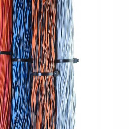 SILNÉ KLIPOVACIE VIAZAČKY KABELNÉ VIAZAČKY ČIERNE SVORKY 100 KS 3,6 X 150 mm