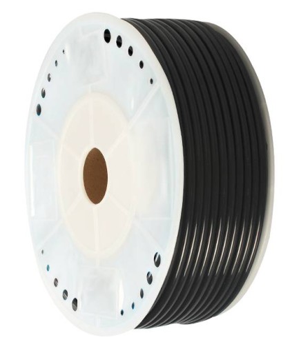 6 mm kábel, čierna polyuretánová pneumatická hadica