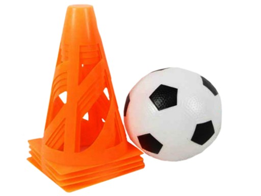 TRÉNINGOVÁ SADA 4 FUTBALOVÉ KUŽELE BPIŁ0818 BIGTOYS