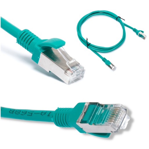 Patchcord RJ-45 LAN sieťový kábel 1,5M cat 5E zelený pre počítačový router