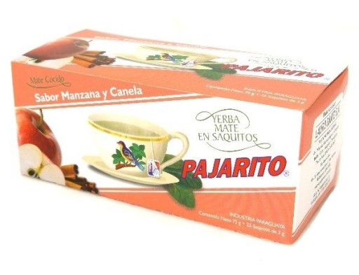 Yerba Mate Pajarito Jablkové škoricové vrecúška 20x3g