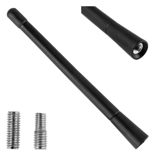 anténny bičový stožiar 180mm 18cm so závitom 5mm 6mm