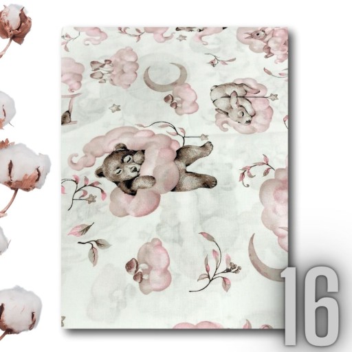 Plachta do postieľky 120x60 bavlna s gumičkou Patterns Girl