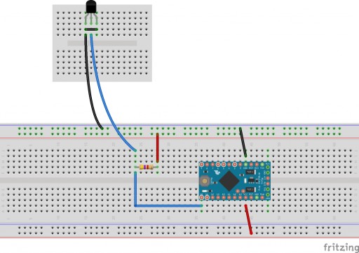Vodotesný DS18B20 2m Arduino teplotný senzor