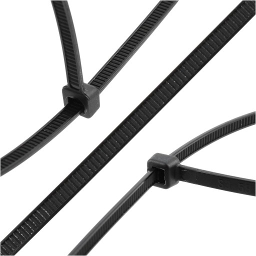 200x sťahovacie pásky Káblové pásky Zipsy 2,5 x 100 mm Silné UV sťahovacie pásky