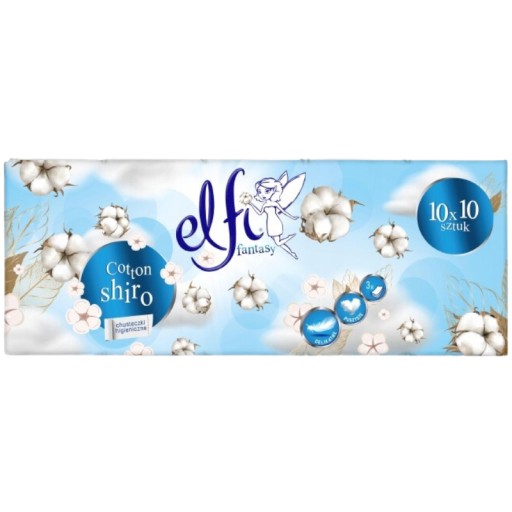 Elfi Fantasy Cotton Shiro vonné hygienické obrúsky 10 x 10 ks