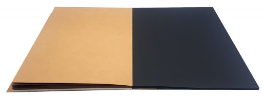 UMELECKÝ NÁKČET A4 BLOK 3 FARBY STRÁN KRESBA ČIERNE KARTY