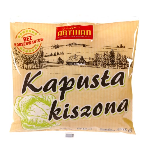 Kyslá kapusta vo vrecúšku 100% zdravie PRÍRODNÁ KRAJINA 520 g
