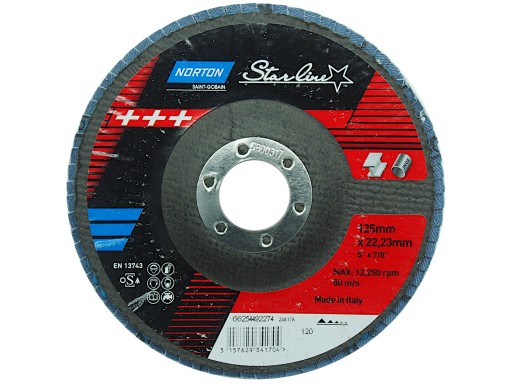 Lamelové koleso 125x22,23 P40 Norton StarLine