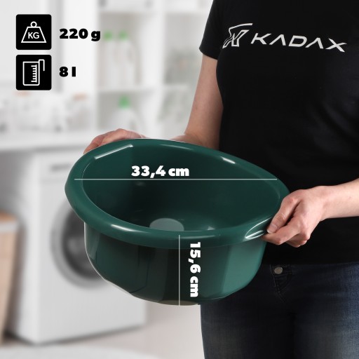 MISKA NA PRÁDLO 8L okrúhle TLAK ZELENÁ