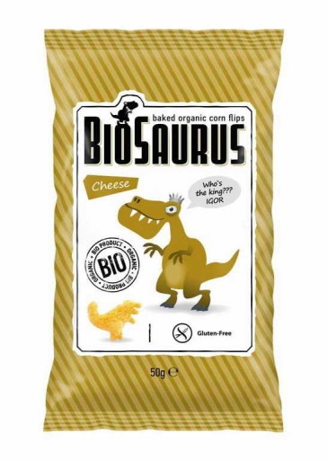 Syrové chrumky Dinosaurs bezlepkové BIO 50g