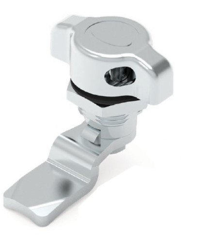 Chrómovaný zámok skrinky s 18,5 mm kľučkou na visiaci zámok pre ľavé dvere