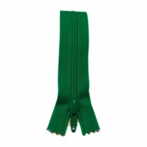 YKK plastový zips 18cm na nohavice GREEN 540