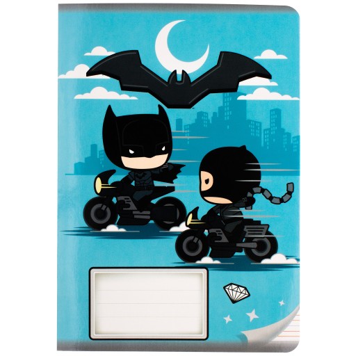 FAREBNÁ TROJRIADKOVÁ ŠKOLSKÁ KNIHA BATMAN A5/16K