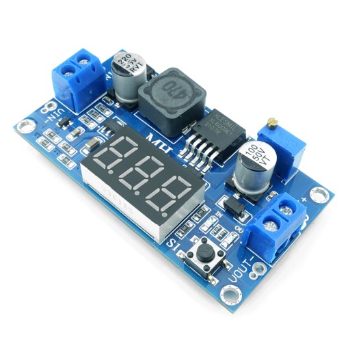 4V-35V XL6009 step-up menič s voltmetrovým displejom