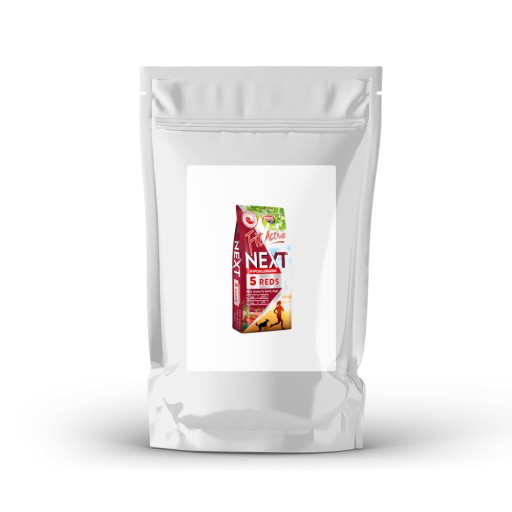 PODĽA HMOTNOSTI Fit Active Dog NEXT Hypoalergénne dospelé 5 červených Bezlepkové 1 kg