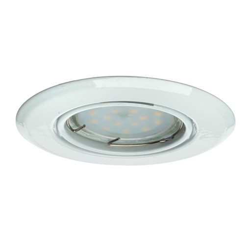 OKRUHÁ GU10 1X5W LED BIELA EKZ2556 Milagro