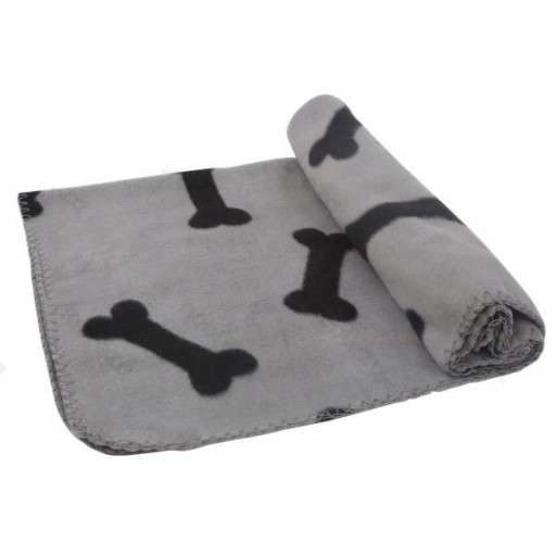 DEKA PRE PSA 75x75CM KOCKOVÝ FLEECE MÄKKÝ