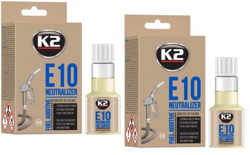 K2 E10 aditívum do benzínu, neutralizátor účinkov bioetanolu 50ml