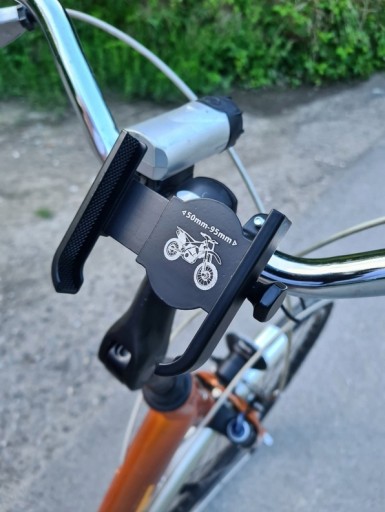 SILNÝ HLINÍKOVÝ DRŽIAK NA BICYKEL NA TELEFÓN, MOTORKU, RIADÍTKA, SKÚTER
