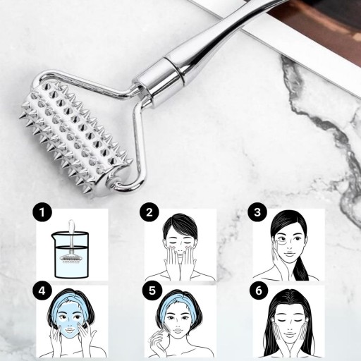 DERMA ROLLER NA MASÁŽ TVÁR A TELA IHLY MEZOTERAPIA MASÁŽ