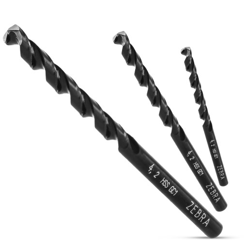 HSS ZEBRA KOV Vŕtačka DIN 338 4,2 mm WURTH do ocele Liatina ŠPIRÁLA