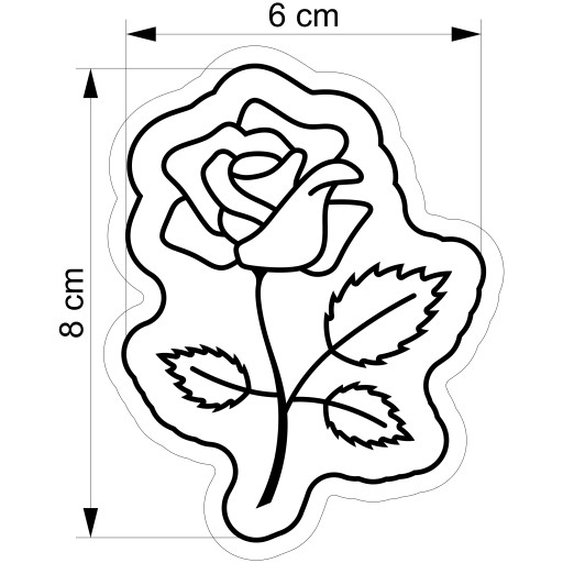 VEĽKONOČNÁ formička Vykrajovačka na perníčky EASTER Flower Rose 8cm