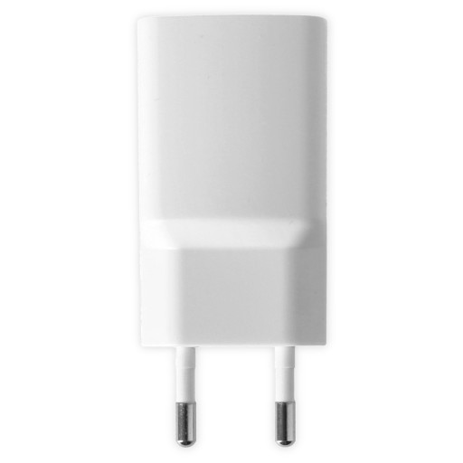Napájací adaptér nabíjačka EU zástrčka USB-A biela