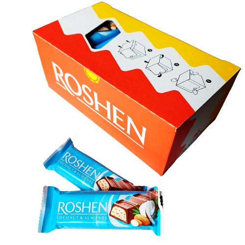 ROSHEN COCONUT&ALMANDS KOKOSOVÁ A MANDĽOVÁ TYČINA 29g DÁTUM: 2024/12/05