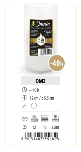 12 cm parafínové vložky 40 h