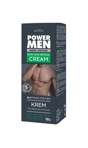 JOANNA Power Men Telový depilačný krém 6v1 150g