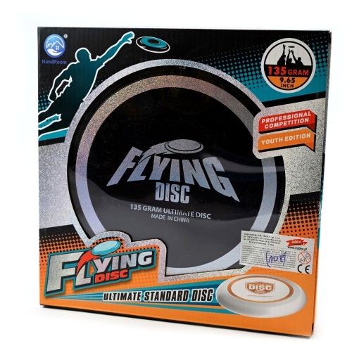 Vrhací kotúč na FRISBEE 135G 24CM ČIERNA LETIACA TANIEČKA