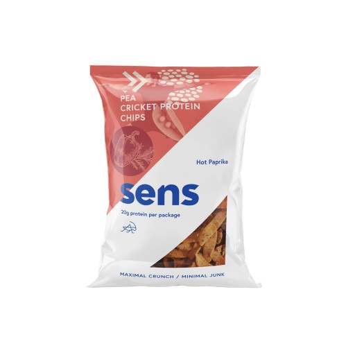 SENS - Cvrčkový proteínový chips - Hot Chili - 80 g