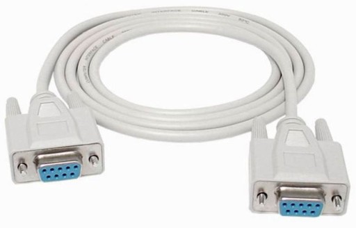 DB9 RS232 COM F-F sériový kábel 1,5 m nulový modem