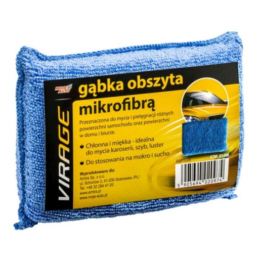 Špongia olemovaná mikrovláknom na okná/karosériu/luth