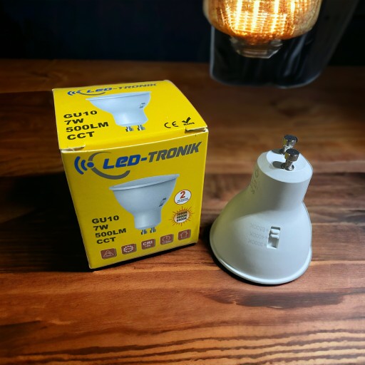 GU10 7W CCT LED ŽIAROVKA STMÍVATEĽNÁ TEPLÁ BIELA NEUTRÁLNA STUDENÁ STMÍVANÁ