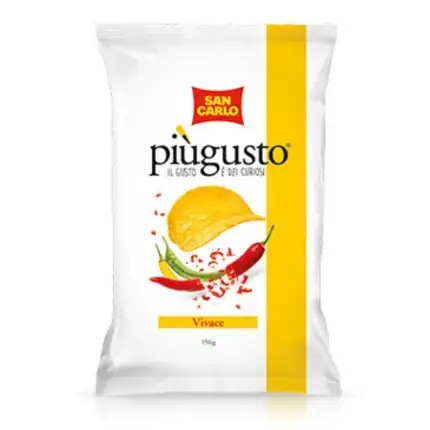 Chilli papričky chipsy Vivace SAN CARLO 50g - krátky termín: 10.5.2024