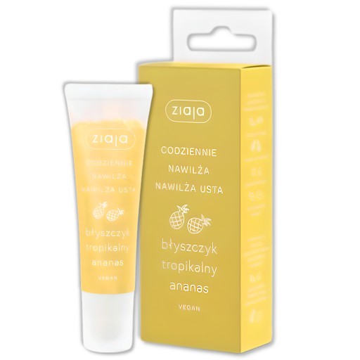 Ziaja lesk na pery tropický ananás, hydratuje pery každý deň, 12 ml
