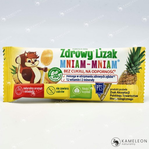 Yum Yum ANANÁSOVÉ LOLLY 10 ks. STARPHARMA VITAMÍNY A MINERÁLY bez cukru