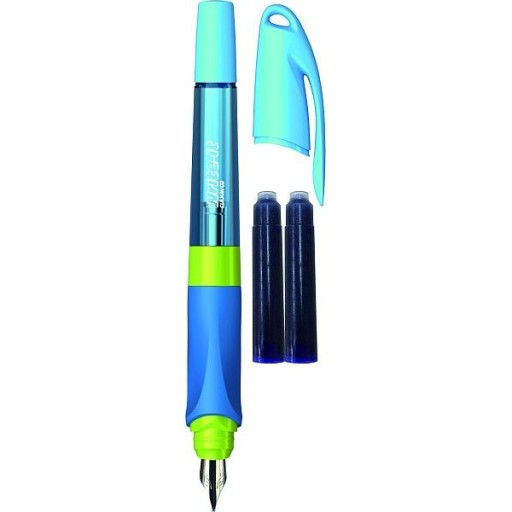 Plniace pero Blue Flamingo pre deti s kazetami, ergonomické