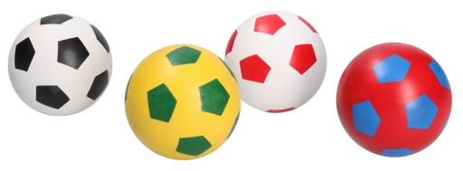 Futbalová lopta z tvrdej gumy 6 cm 1 ks 7740