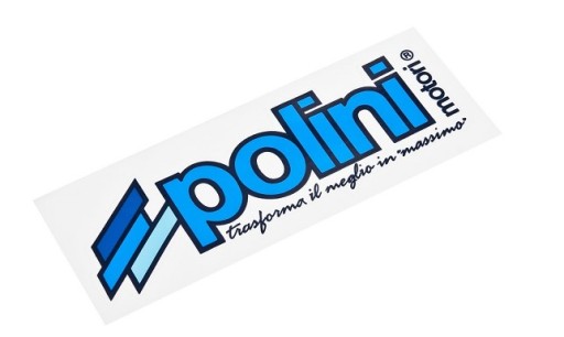 Nálepka Polini 120x40mm / na skúter, motorku