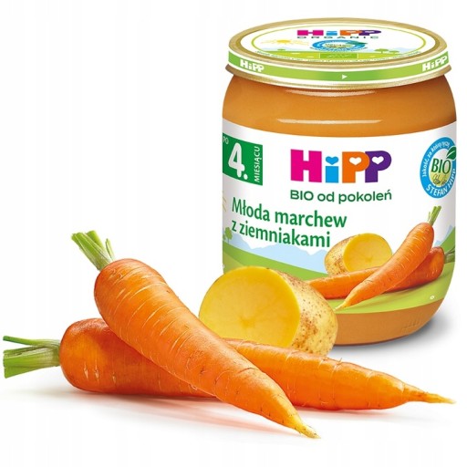 HiPP BIO Mladá mrkva so zemiakmi 125 g