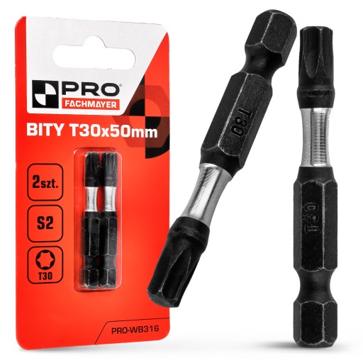 Nárazový bit Nárazové bity TX30 50mm | Nárazový bit pre skrutkovač 2 ks.