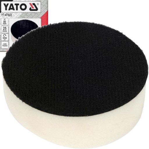 LEŠTIACA HUBKA YATO, TVRDÝ VELCRO PODLOŽKA, 80mm