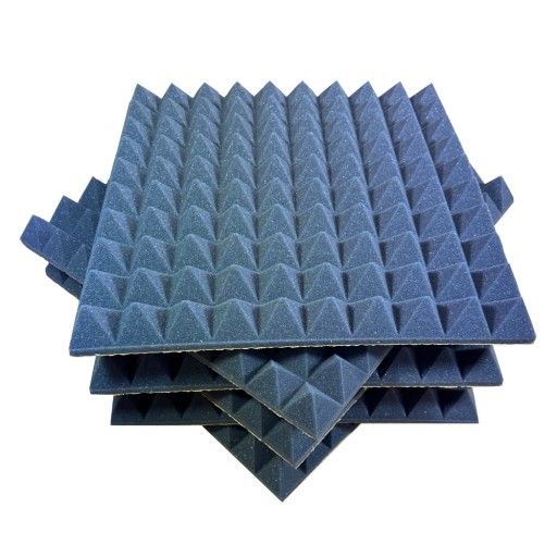 ABM akustická pena pohlcujúca zvuk bez lepidla PYRAMIDKI 50mm 50x50cm