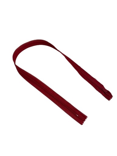 Zips, SAMOSTATNÁ PAPUČKA, KRYTÁ ČIPKA 50cm ŠARLETOVÁ ČERVENÁ